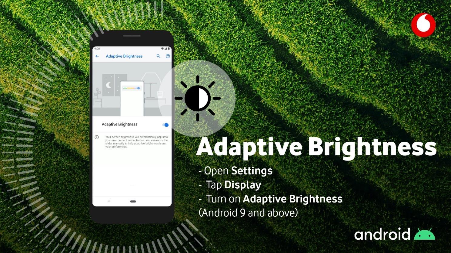 Information about adaptive brightness with Android.