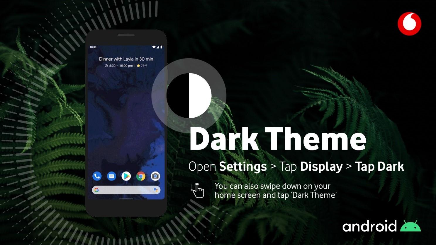 Where you can find Dark Theme.