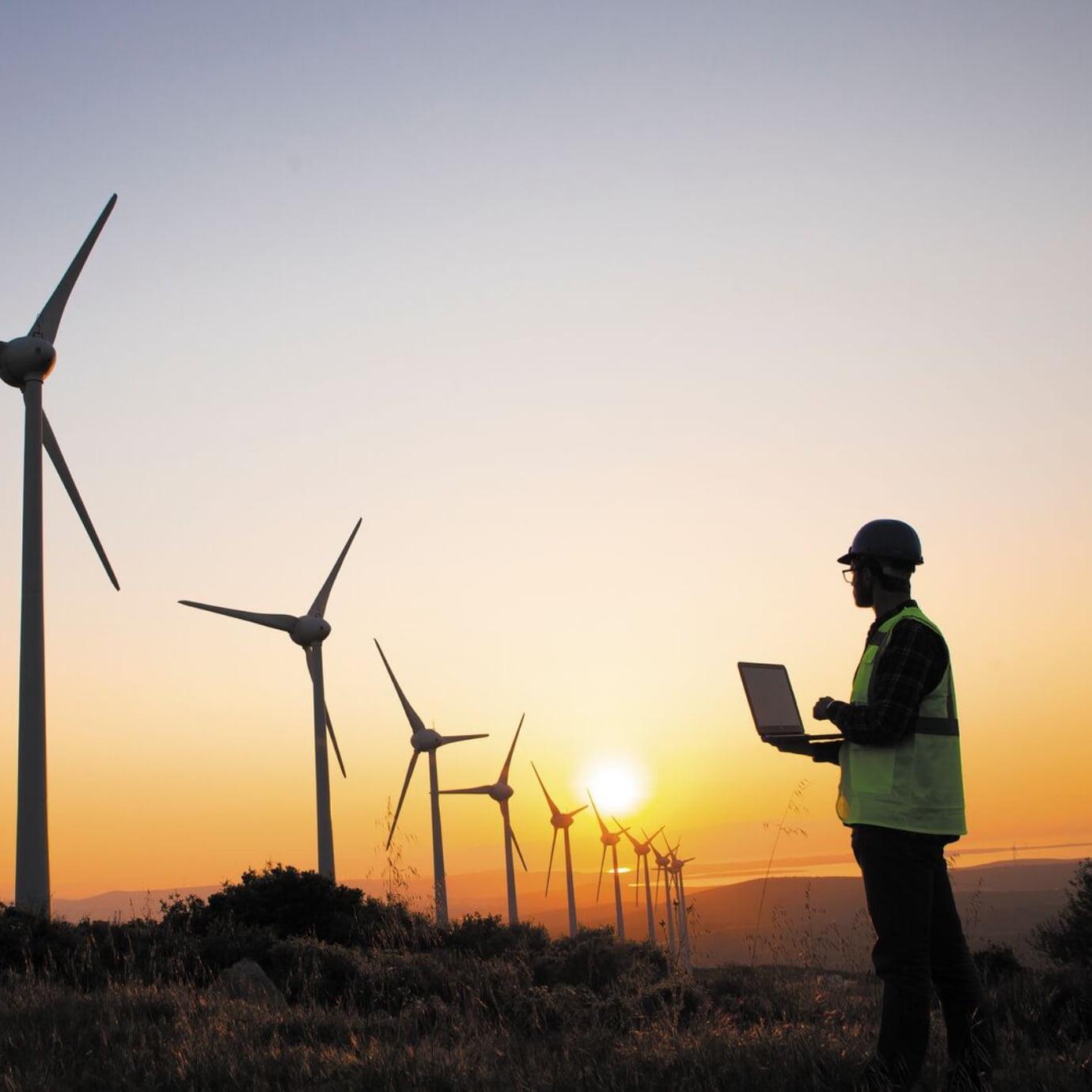 vodafone engineer windmills sustainability