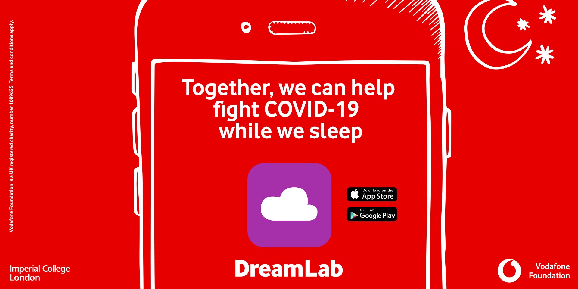 Vodafone promote DreamLab app to help fight coronavirus