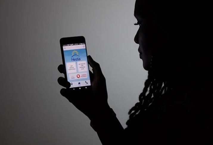 Women checking phone