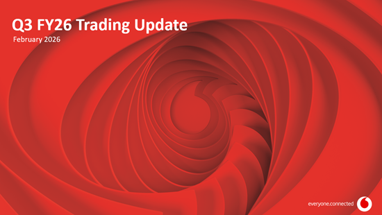 Vodafone Q3 FY26 Trading Update