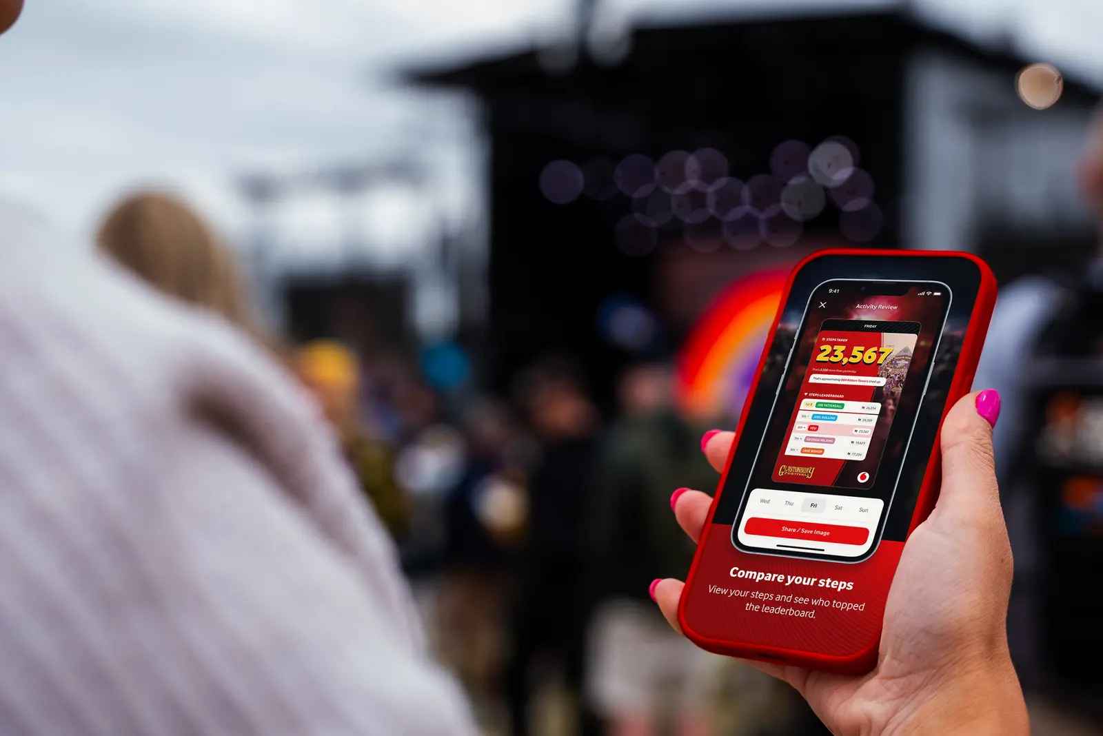Vodafone developed Glastonbury’s official app
